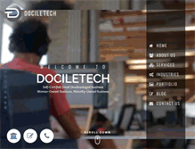Tablet Screenshot of dociletech.com
